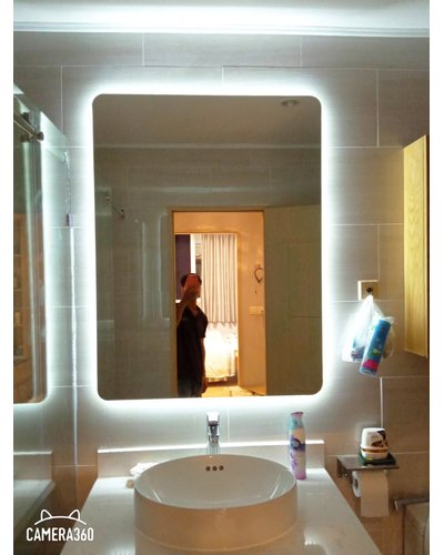 Gương nhà tắm đèn led kích thước 70 x 90cm