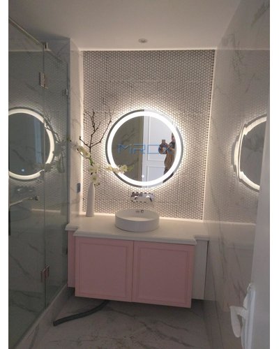 Gương tròn đèn led phòng tắm cao cấp 80cm