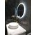 Gương tròn đèn led màu trắng phòng tắm 80cm