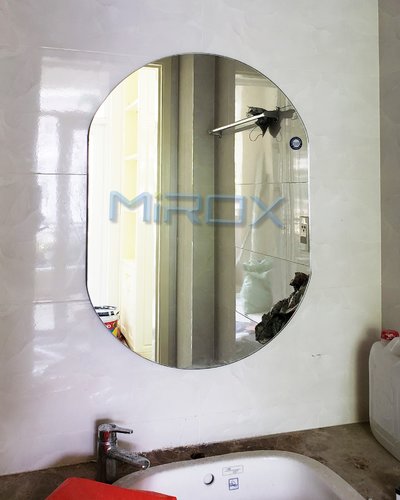 MR 04B - Gương bo tròn hai đầu 50x70 cm