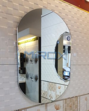 MR04C - Gương bo tròn hai đầu 60x80 cm